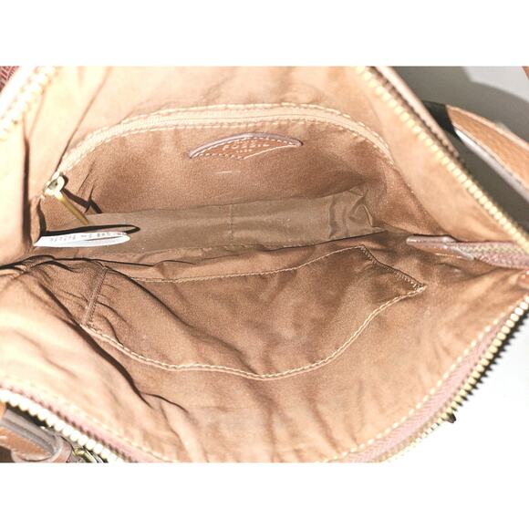 Fossil Brown Leather Crossbody Bag 10x7x2 - Picture 7 of 8